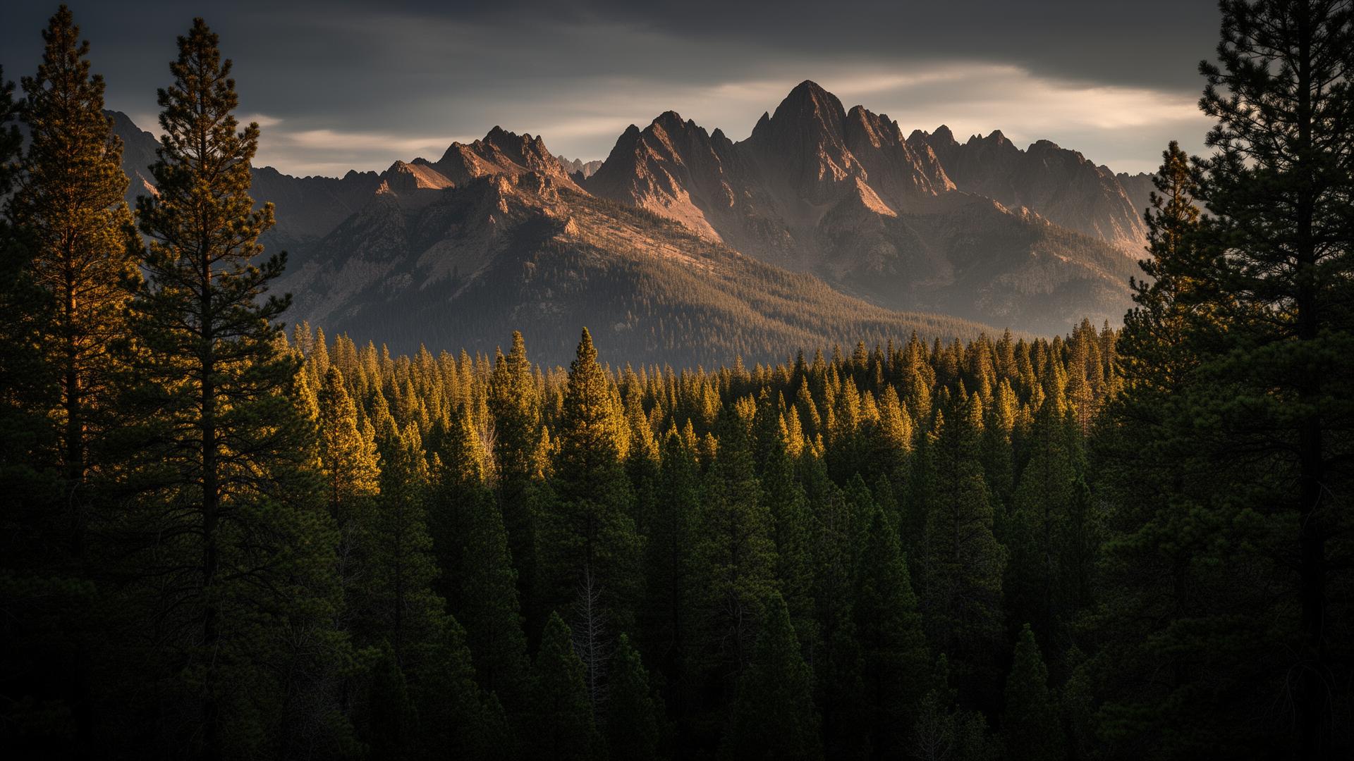Wasatch Mountains forested landscape near Heber City, Utah